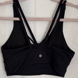 lululemon athletica Double Strap Black Sports Bra